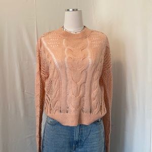 Coral Knit Sweater